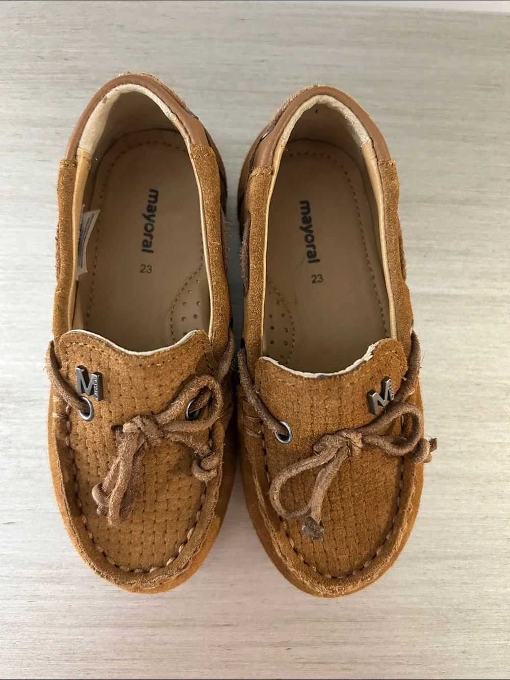 Mayoral Brown Suede Kids Loafers